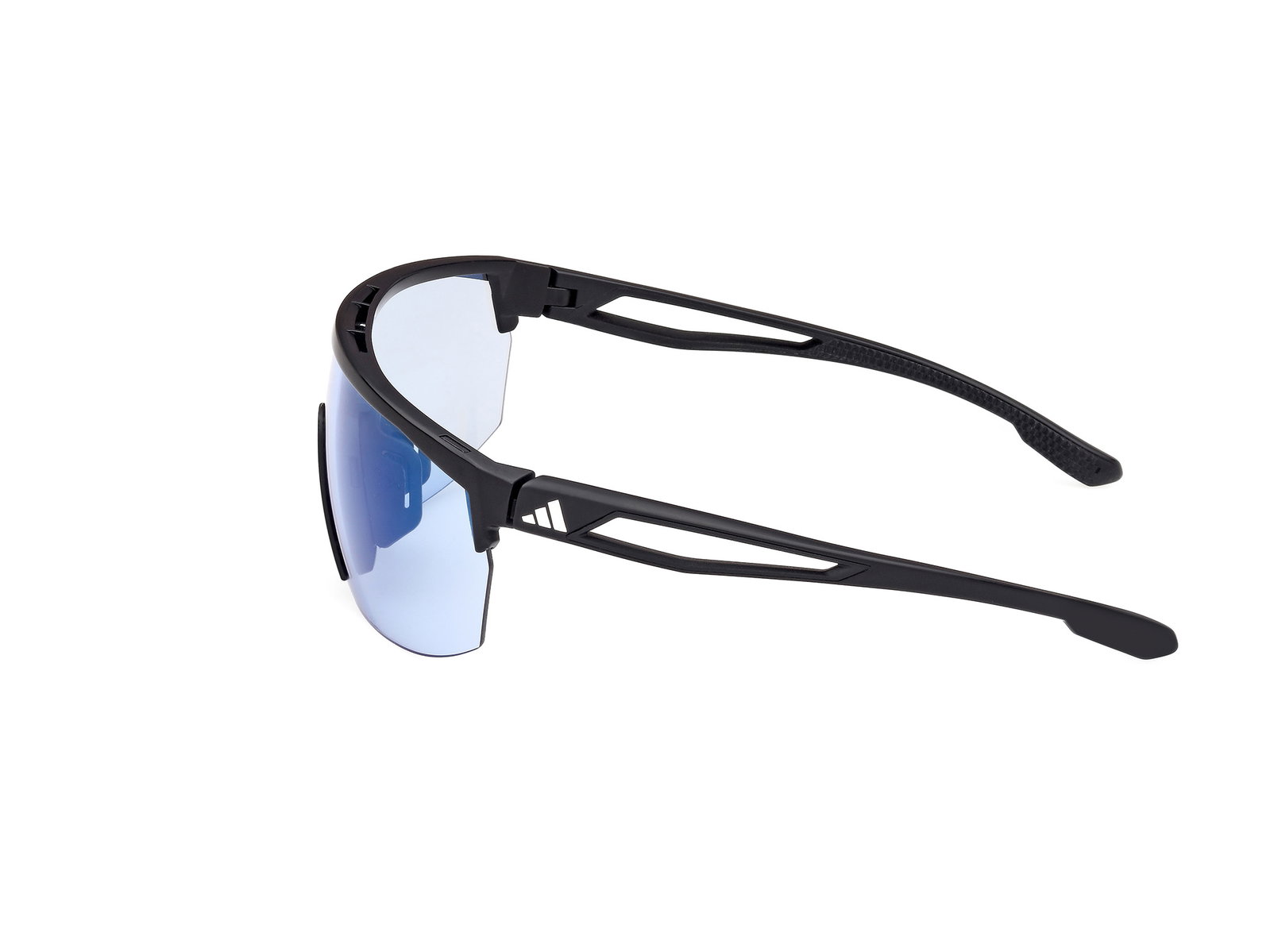 Das Bild zeigt die Bügel der Adidas Sport Sonnenbrille SP0099 02X.